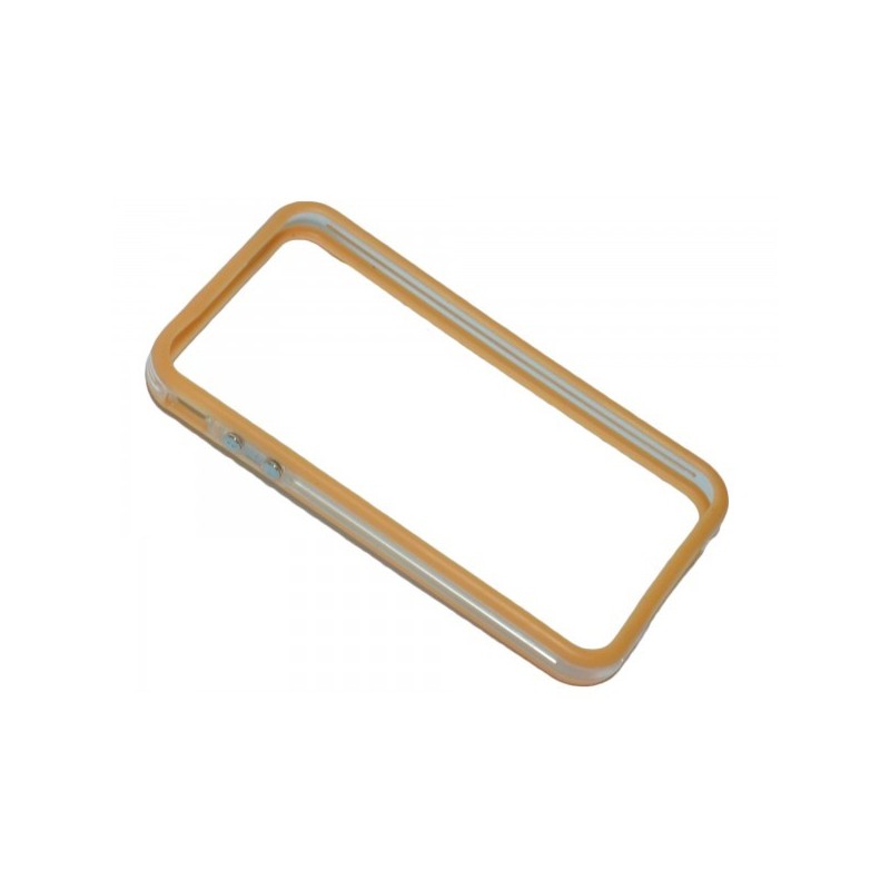 Bumper bicolore arancione/trasparente per iPhone 4