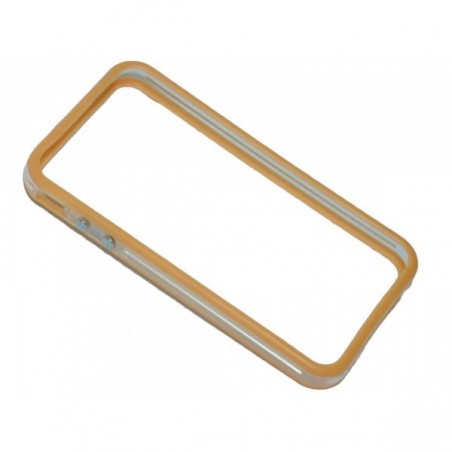 Bumper bicolore arancione/trasparente per iPhone 4