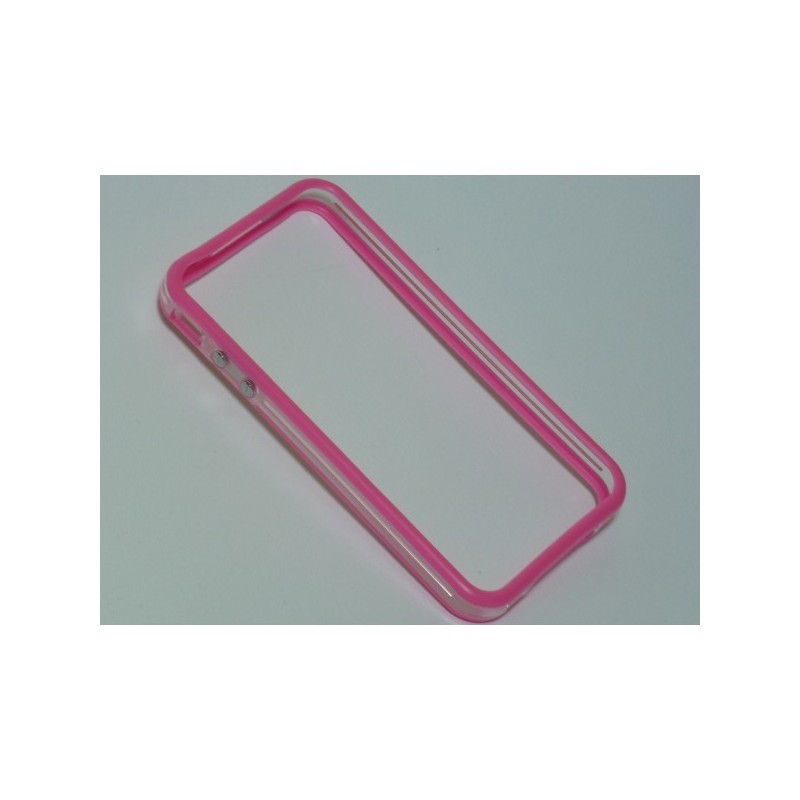 Bumper bicolore rosa/trasparente per iPhone 4