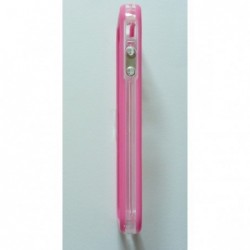 Bumper bicolore rosa/trasparente per iPhone 4